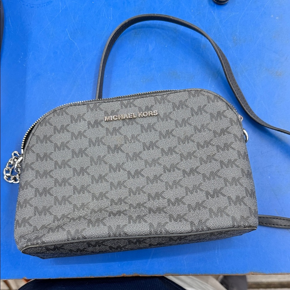 Michael Kors Monogram Black Crossbody Bag